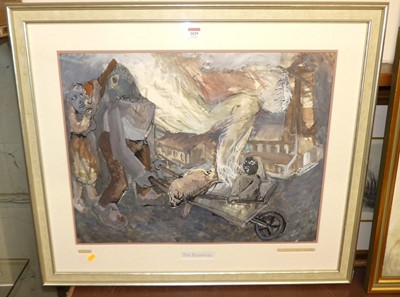 Lot 1029 - Continental school - The Runaway, gouache,...