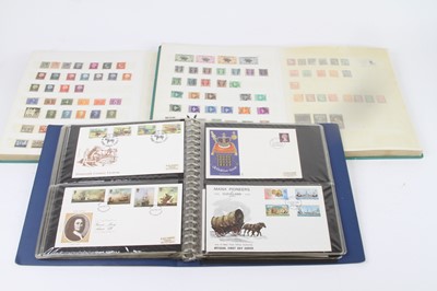 Lot 485 - A collection of stamp albums and contents