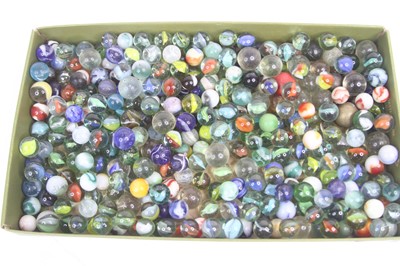 Lot 496 - A collection of vintage glass marbles