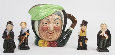 Lot 513 - A Royal Doulton character jug 'Sairey Gamp', h....