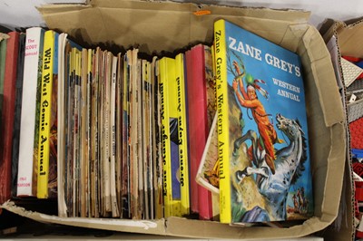 Lot 659 - A box of mostly Wild West related annuals, to...