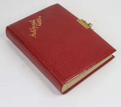 Lot 524 - A vintage autograph letters album, mainly late...