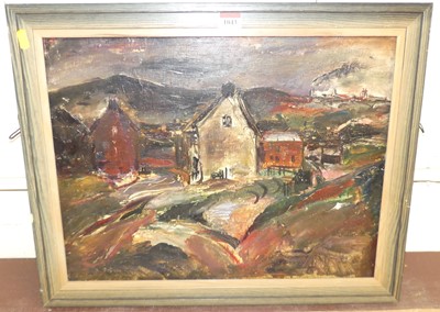 Lot 1043 - 20th century school - Landscape with houses...