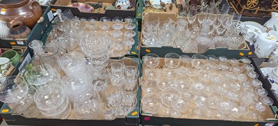 Lot 581 - Four boxes of mixed glassware, to include...