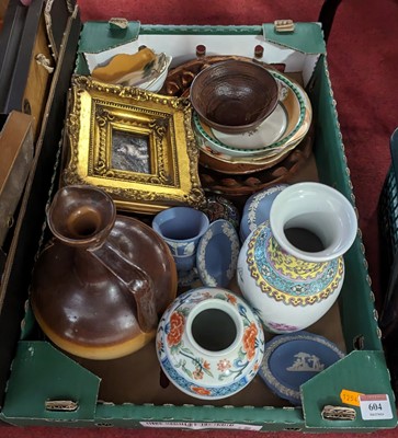 Lot 604 - Mixed ceramics and metalware, to include a...