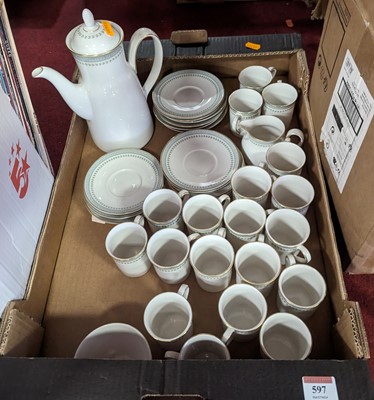 Lot 597 - A Royal Doulton Berkshire pattern coffee service