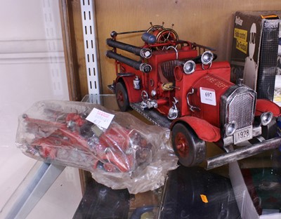 Lot 697 - A Popular Imports model of a Fire Department...