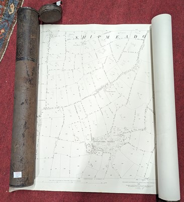 Lot 1068 - Two rolled Ordnance Survey maps from the...