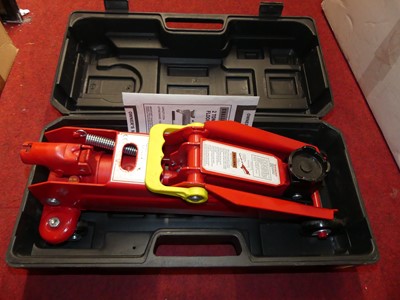 Lot 1080 - A 2-ton heavy duty hydraulic floor jack, in...