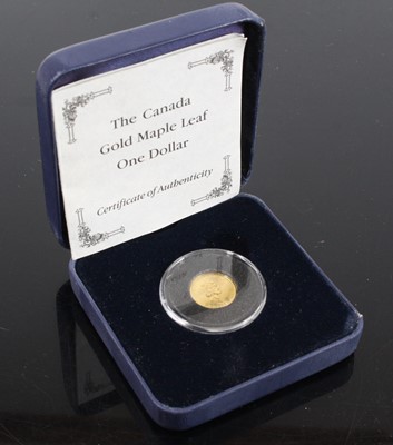 Lot 3336 - Canada, 1995 The Gold Maple Leaf One Dollar,...