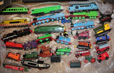 Lot 764 - A tray containing children's trains to include...