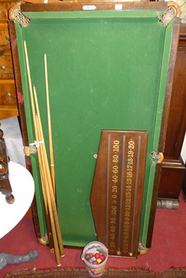 Lot 1173 - A Sykes of London quarter size snooker table,...