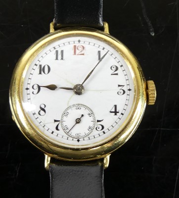 Lot 424 - A lady's vintage Longines 18ct gold cased...