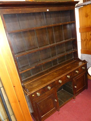 Lot 1176 - A circa 1800 provincial oak dresser, having...