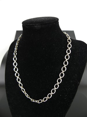 Lot 446 - A Links of London silver chain-link necklace,...