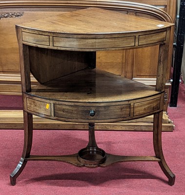 Lot 1295 - An early 19th century mahogany bowfront...