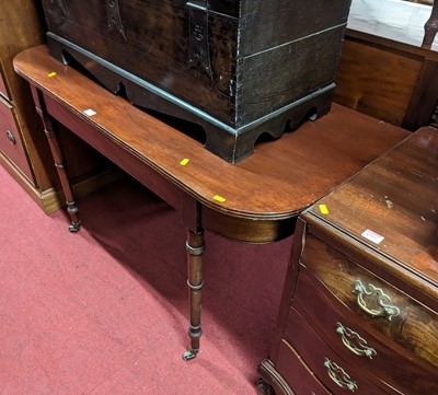 Lot 1253 - An early 19th century mahogany D-end side...
