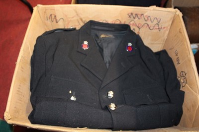 Lot 1679 - Four boxes of assorted police uniforms, to...