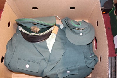 Lot 1681 - Two boxes of assorted police uniforms, to...