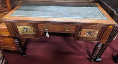 Lot 1268 - A late Victorian Aesthetic Movement walnut and...