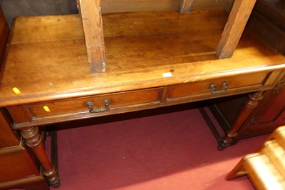 Lot 1376 - A Victorian walnut two drawer side table,...