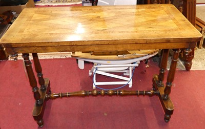 Lot 1385 - A Victorian mahogany and satinwood inlaid...