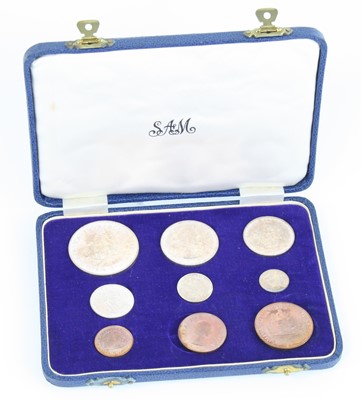 Lot 3178 - South Africa, 1955 nine coin proof set, five...