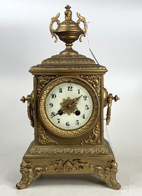 Lot 1535 - A late 19th century gilt brass (re-gilded)...