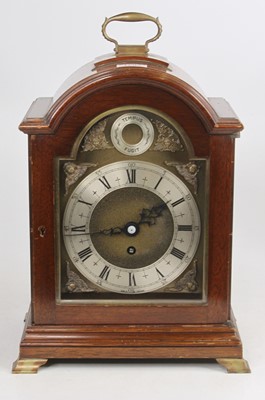 Lot 1603 - A Georgian style mahogany cased bracket clock...