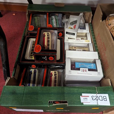 Lot 690 - Tray containing mostly EFE Transport modern...