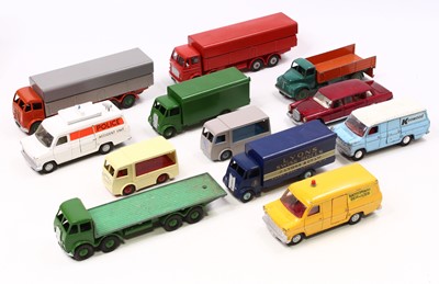 Lot 1607 - Dinky Toys group of 12 loose and playworn...