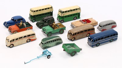 Lot 1552 - A Dinky Toys group of 12 loose and playworn to...