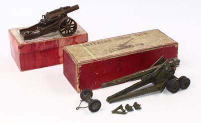 Lot 2158 - A Britains group of two military models to...