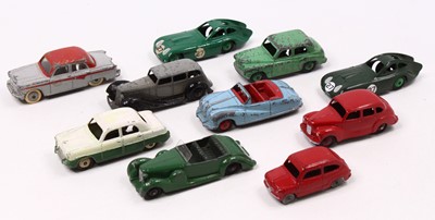 Lot 1558 - Dinky toys group of ten loose and playworn...