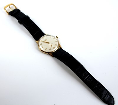 Lot 2406 - A gent's Longines 9ct gold cased wristwatch,...