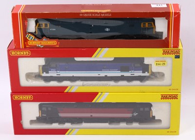 Lot 443 - Three Hornby Co-Co diesel locos: R404 class 47...