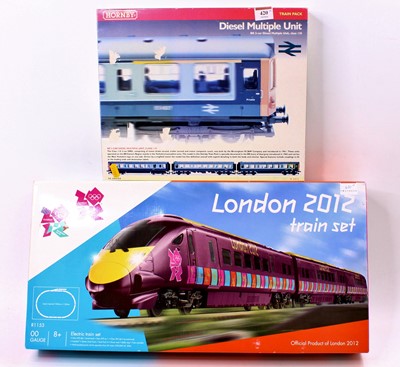 Lot 420 - Two Hornby Train sets: R1153 London 2012 set...