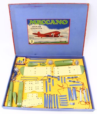 Lot 1962 - A Meccano No. 2 Aeroplane constructor set...