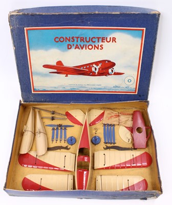 Lot 1966 - A French Meccano Aeroplane constructor's set...