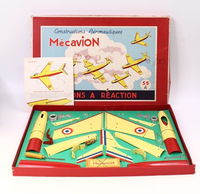 Lot 1968 - A Mecavion French aeroplane construction set...