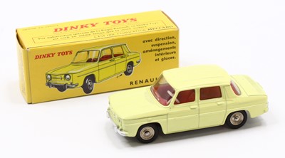 Lot 1208 - French Dinky Toys, 517 Renault R8, primrose...