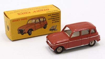 Lot 1214 - French Dinky, No.518 Renault 4L, light brown...