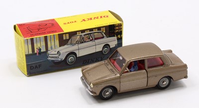 Lot 1197 - French Dinky No.508 DAF, metallic brown, red...