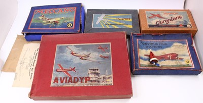 Lot 1981 - Five boxes for Mecavion and other aeroplane...