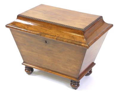 Lot 2605 - A late Regency mahogany sarcophagus wine...