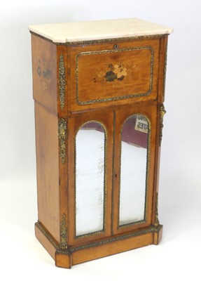 Lot 2590 - A late 19th century satinwood and marquetry...