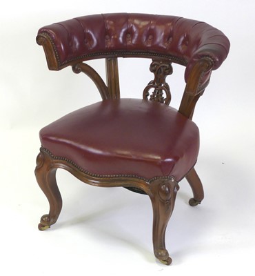 Lot 2519 - An early Victorian mahogany framed and...