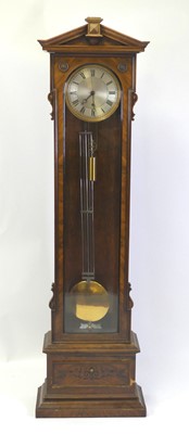 Lot 2454 - A late 19th century Vienna walnut longcase...