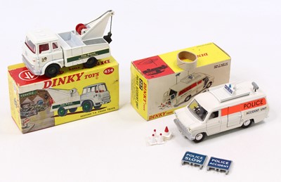 Lot 1496 - A Dinky Toys group of two boxed models to...