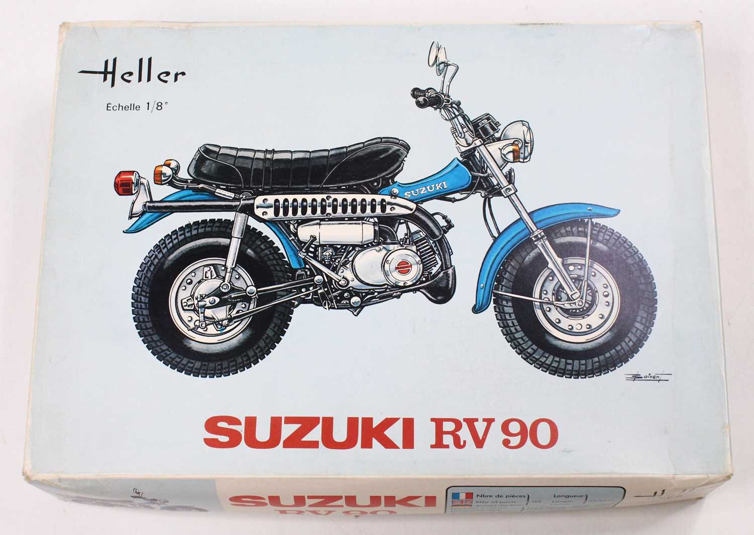 Lot 925 - HELLER 1.8 scale, L769 1973 Suzuki RV 90L ‘Van...